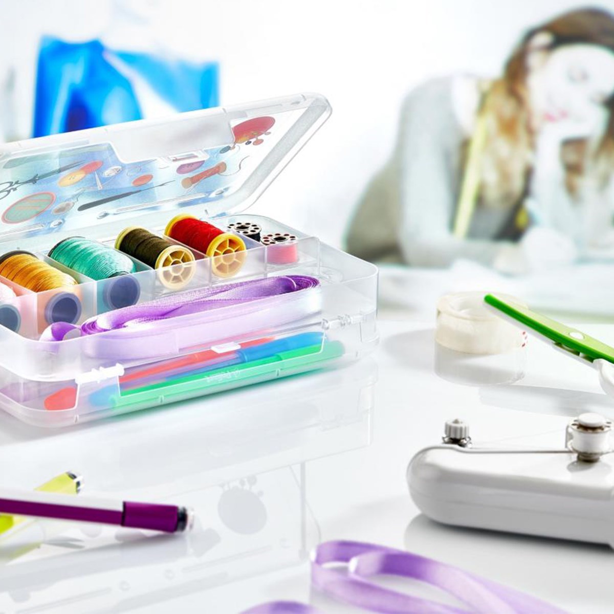 Çift Taraflı Bölmeli Hobi Dikiş Kutusu Ardunio Malzeme Kutus