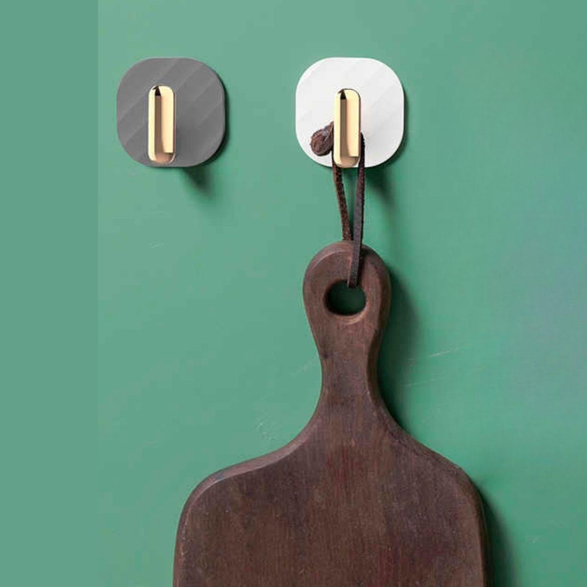 2li Yapışkanlı Retro Askılık Dolap Kapak Kulpu Gri (5563) #2