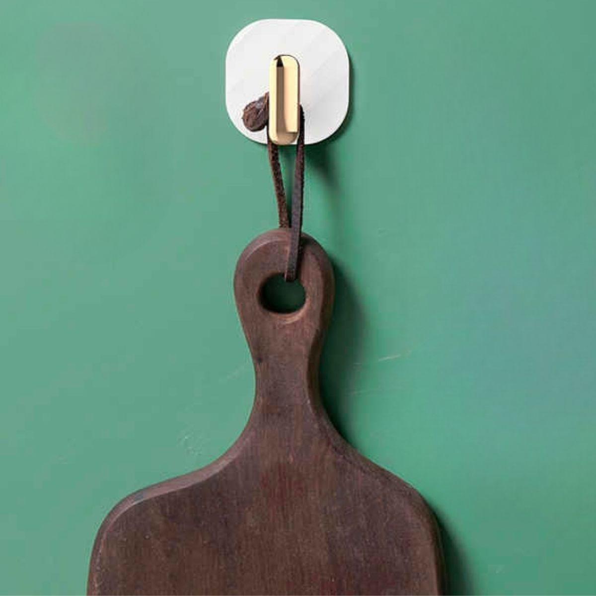 2li Yapışkanlı Retro Askılık Dolap Kapak Kulpu Beyaz (5563) #2