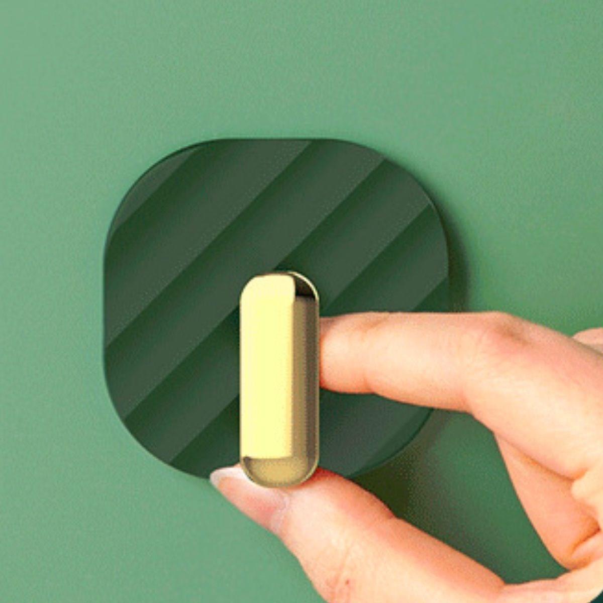 2er-Set Selbstklebende Retro Griffe Schrank Grün (5563) #3