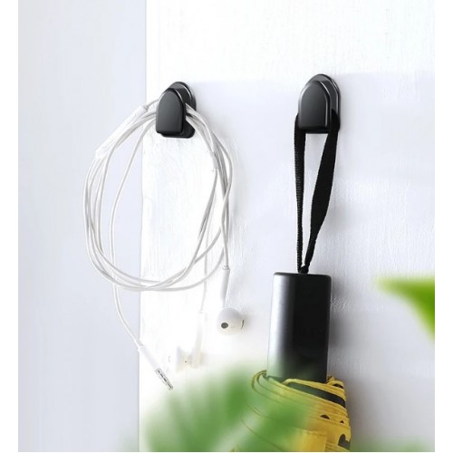 Siyah Çok Amaçlı Yapışkanlı Kanca 10 lu (5563) #2