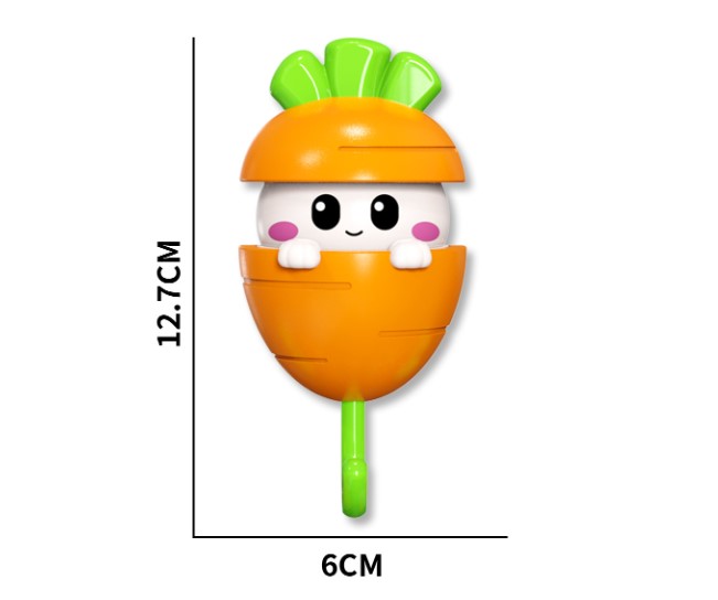 Havuç Tasarımlı Otomatik Açılan Yapışkanlı Askı (5563) #5