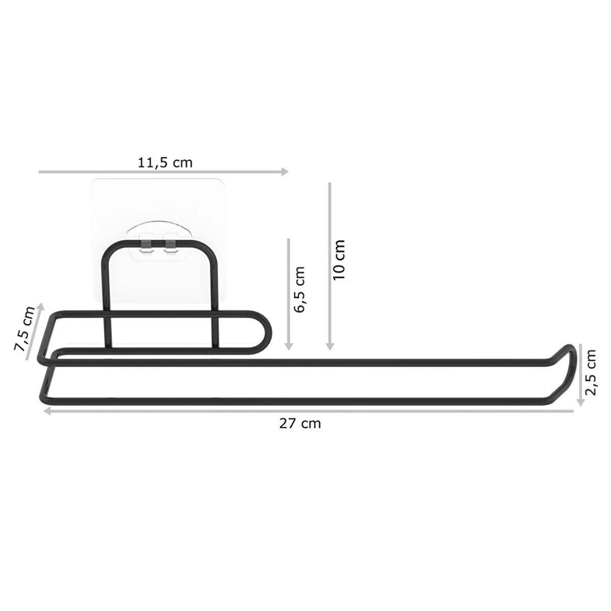 Kendiliğinden Yapışkanlı Krom Paslanmaz Metal Havlu Kağıtlık Aparatı (5563) #5