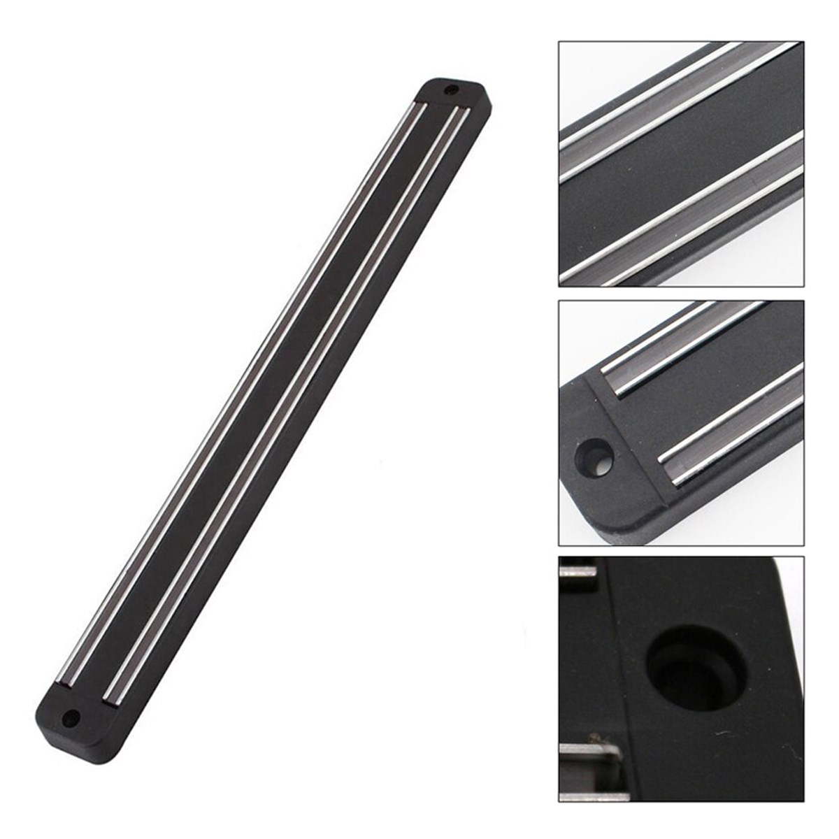 Mıknatıslı Paslanmaz Duvar Bıçak Askısı Standı 33 Cm Aparat (5563) #4