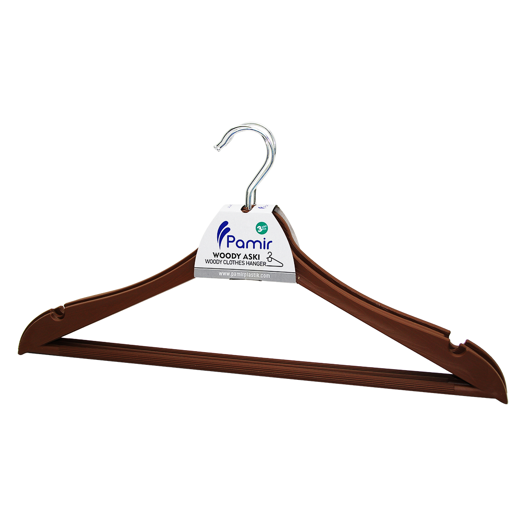 3 PARÇA  PLASTİK WODY METAL BAŞLI ASKI (5563)