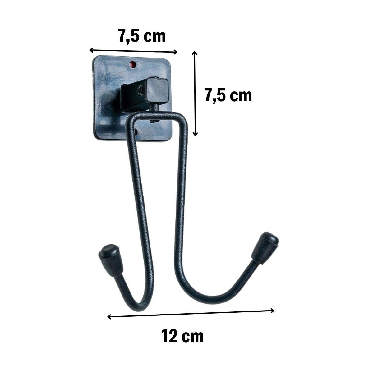 Selbstklebender schwarzer Edelstahl Bademantel- und Handtuchhalter (5563) #3
