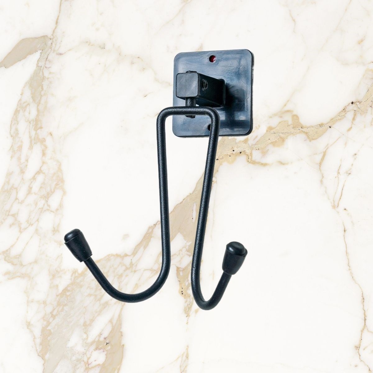 Selbstklebender schwarzer Edelstahl Bademantel- und Handtuchhalter (5563) #5