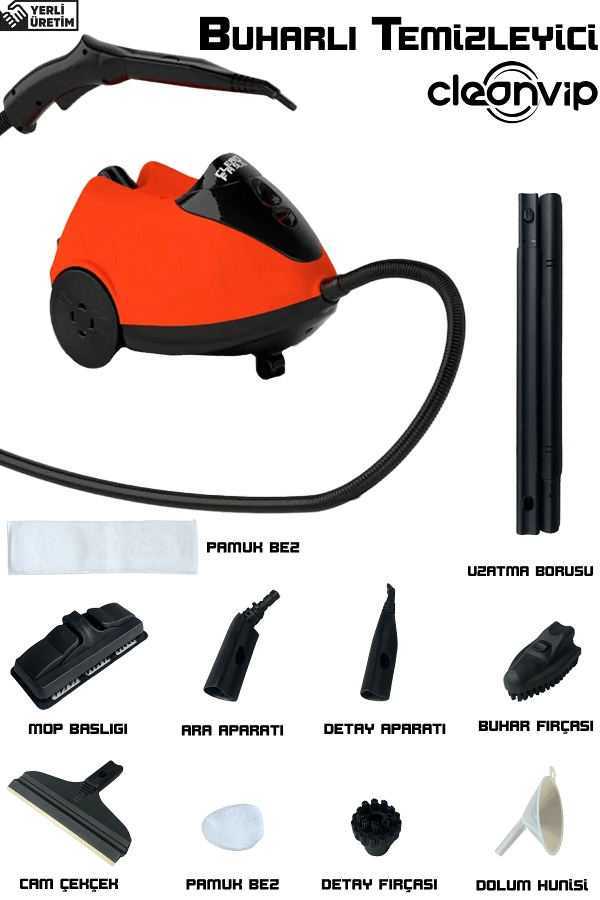 Cleanvip Dampfreinigungsmaschine CV332 mit Detailreinigung #4