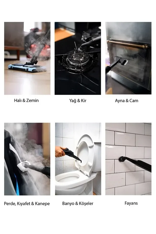 Classen Smart Çok Fonksiyonlu Güçlü Buharlı Temizleyici Makinesi (5563) #4