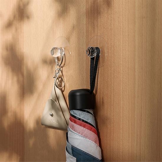 2 Adet Kristal Kendiliğinden Güçlü Yapışkanlı Kulp Askısı Tutma Kolu (5563) #5