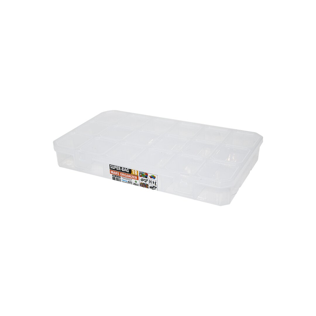 MARS 18-Compartment Clear Organizer Box (5563)