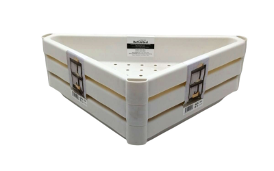 TRIANGLE - WHITE PRACTICAL PLASTIC SHELF UNIT (5563)