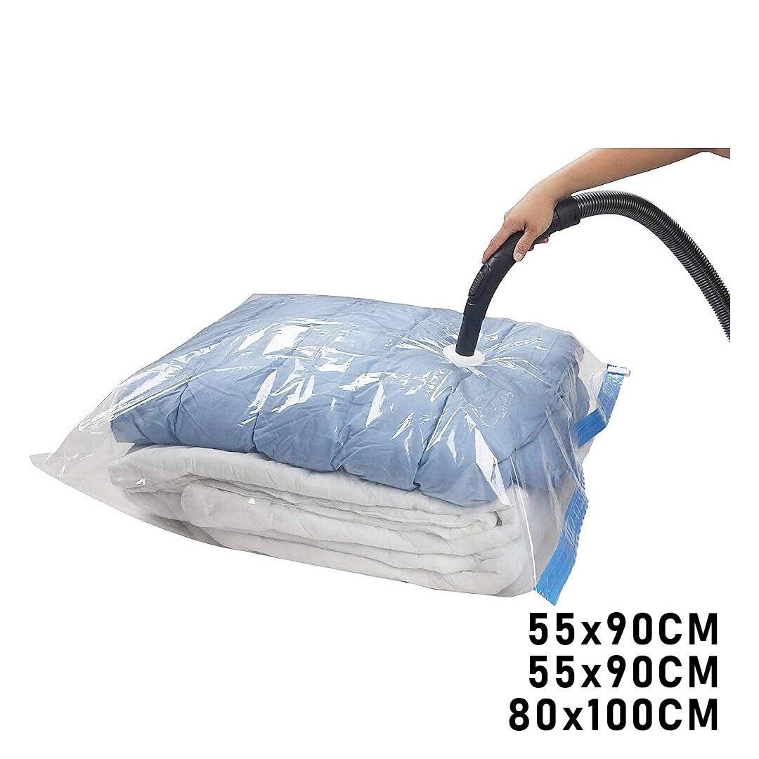 3LÜ SET  VAKUMLU  POŞET  HURÇ 2 ADET XL= 55X90CM + 1ADET XXL