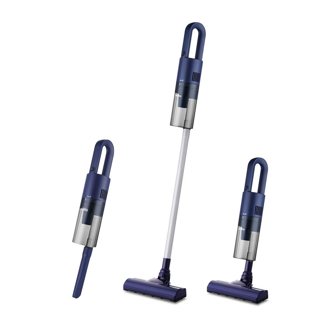 DİKEY MAVİ ELEKTRİKLİ SÜPÜRGE 500W 90° BAŞLIK - 1.5LT TOZ HAZNE - ÇİFT FİLTRE SVC-8628 (5563)