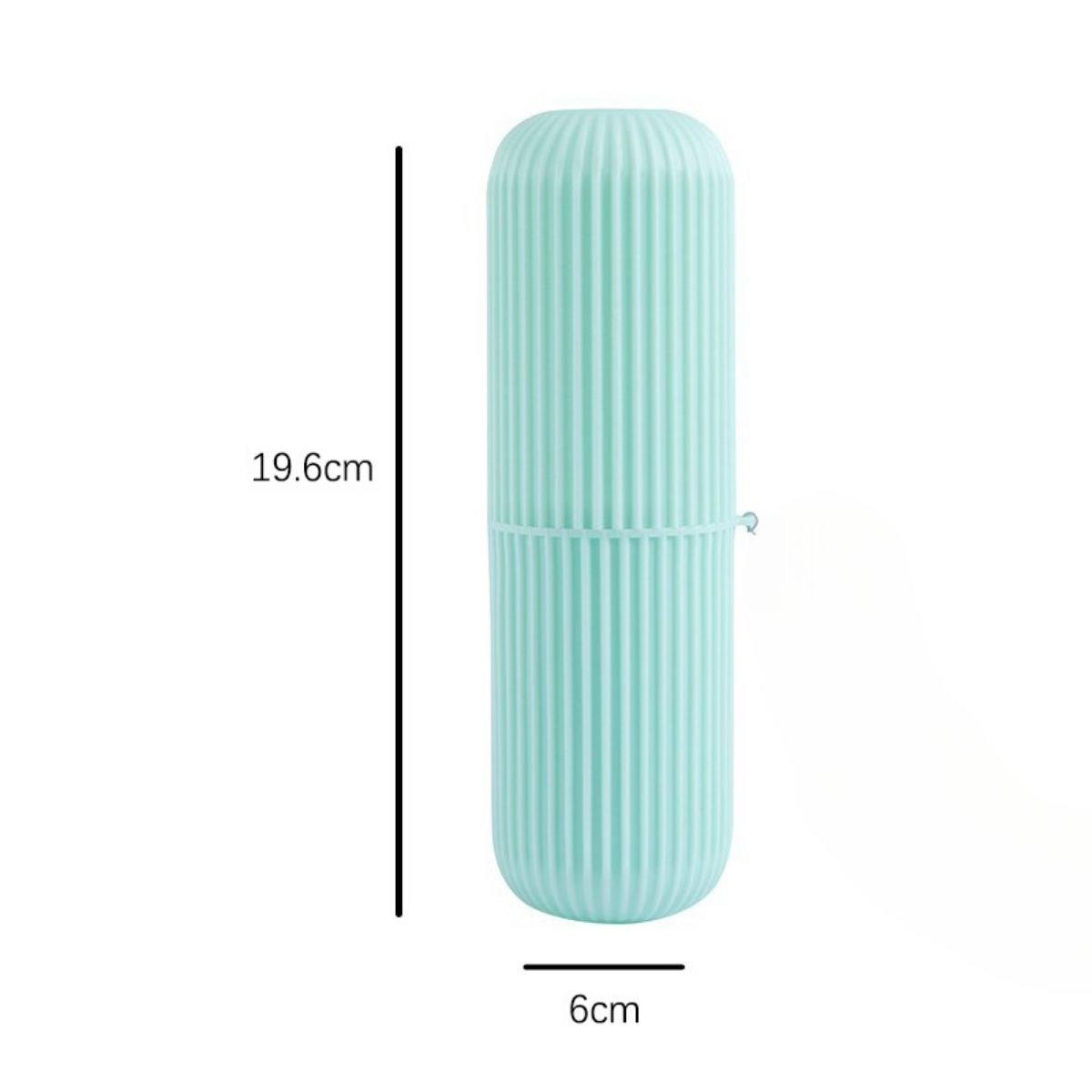 Travel Toothbrush Case with Cord - Multi-Purpose Cylindrical Storage Box (5563) #2