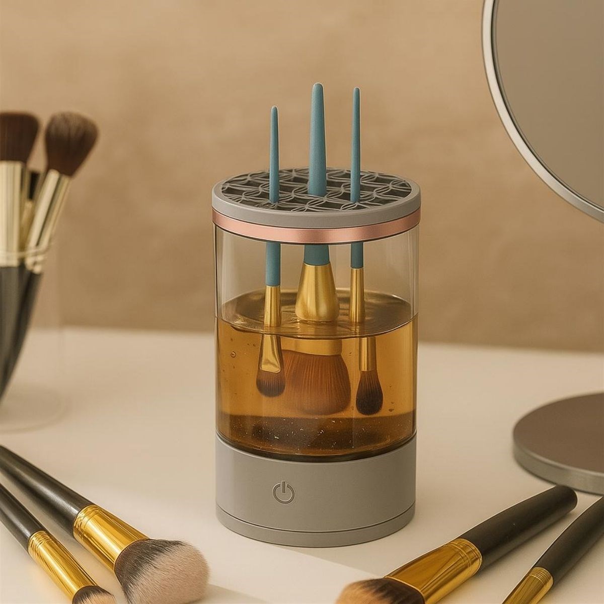 USB Rechargeable Makeup Brush Cleaner with Quick Dry, Versat