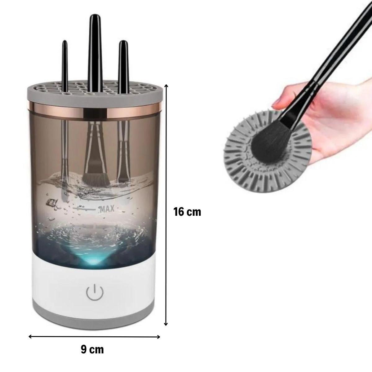 USB Rechargeable Makeup Brush Cleaner with Quick Dry, Versatile #4