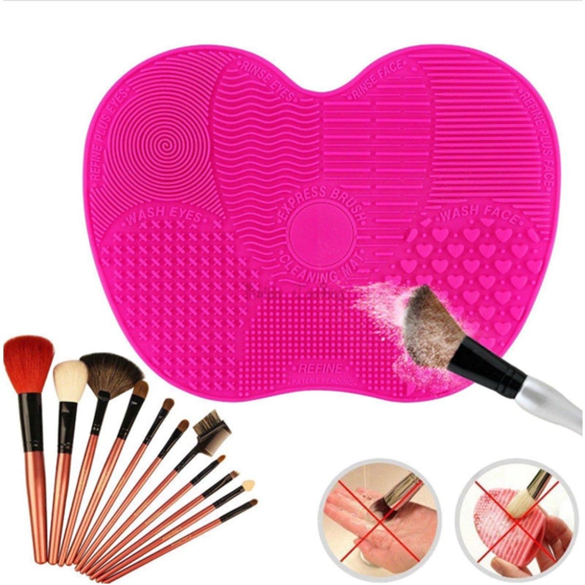 Convenient Makeup Brush Cleaning Mat Tool (5563) #3