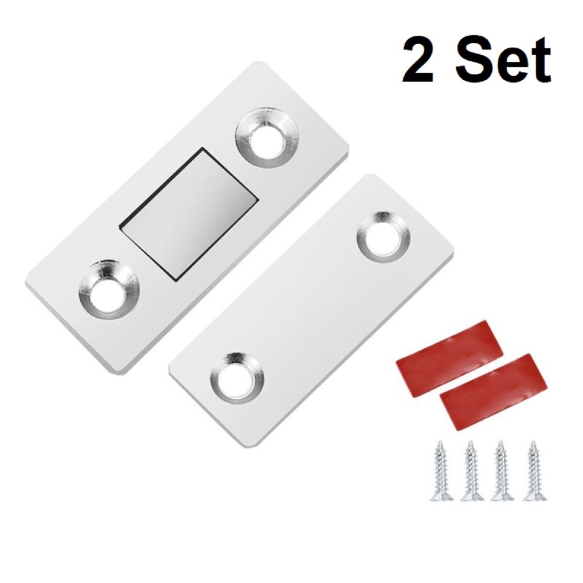 2 Pairs Magnetic Cabinet Door Drawer Furniture Stopper Closer (5563) #3