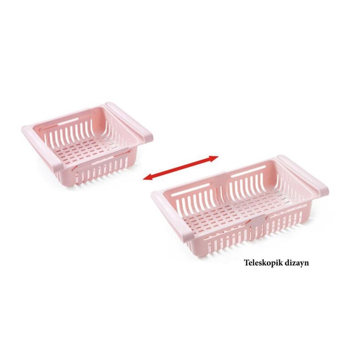 Multifunktionaler ausziehbarer Kühlschrank-Organizer Korb Regal (5563) #4