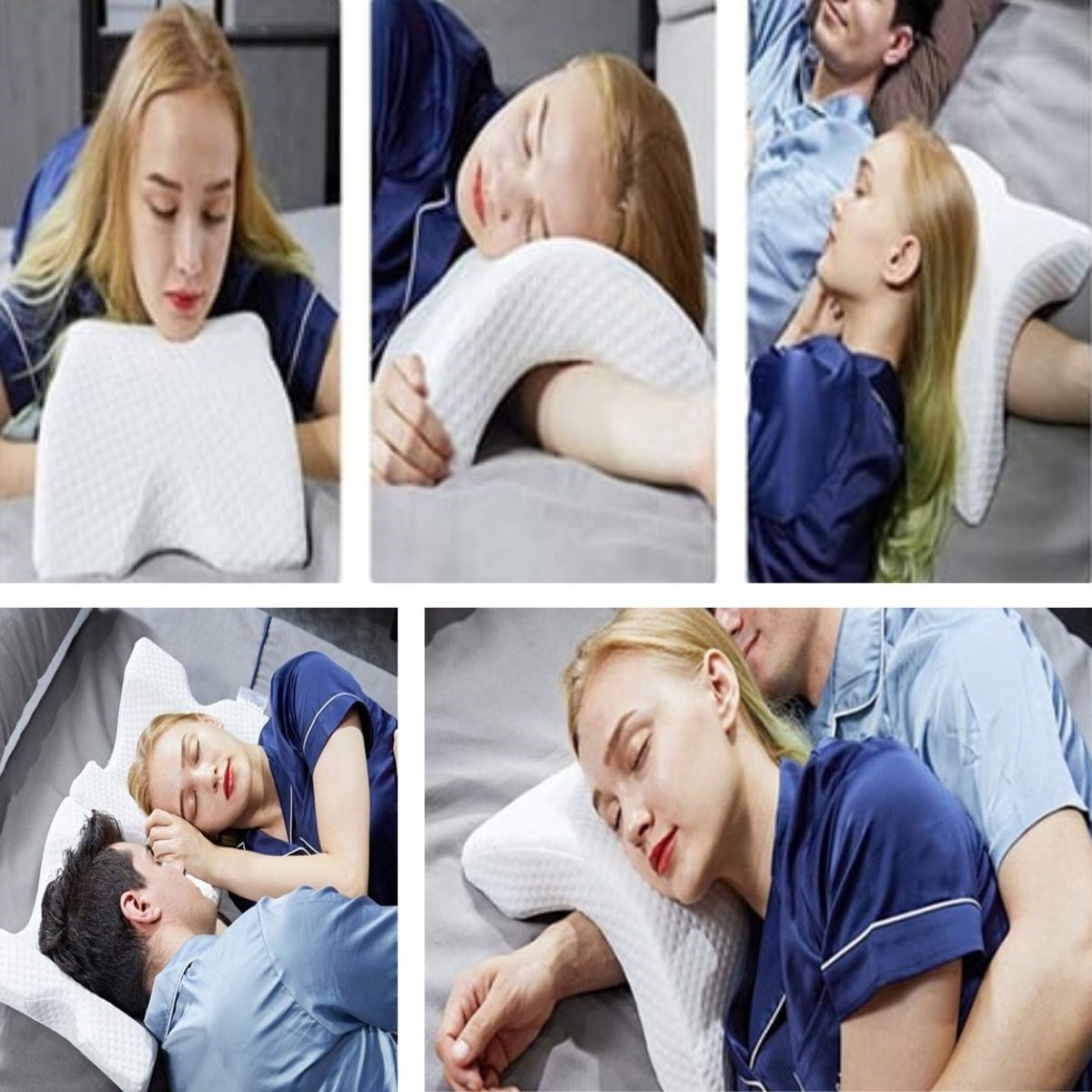 100% Visco Orthopädisches Kissen mit waschbarem Bezug für Rücken-, Nacken- und Beinschmerzen (5563) #3