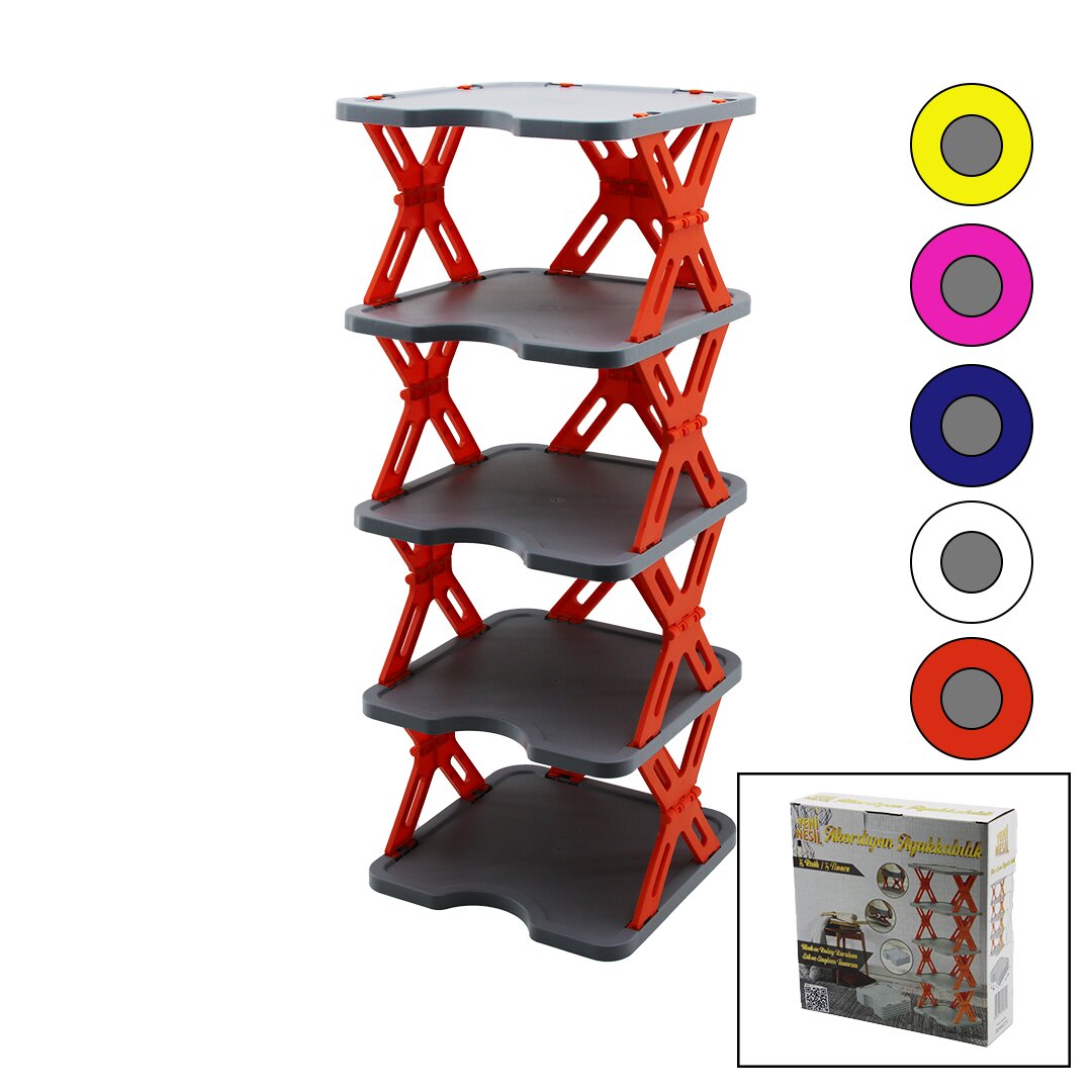 YENİ NESİL AKORDİYON - KATLANIR - 5 KATLI PLASTİK AYAKKABILI