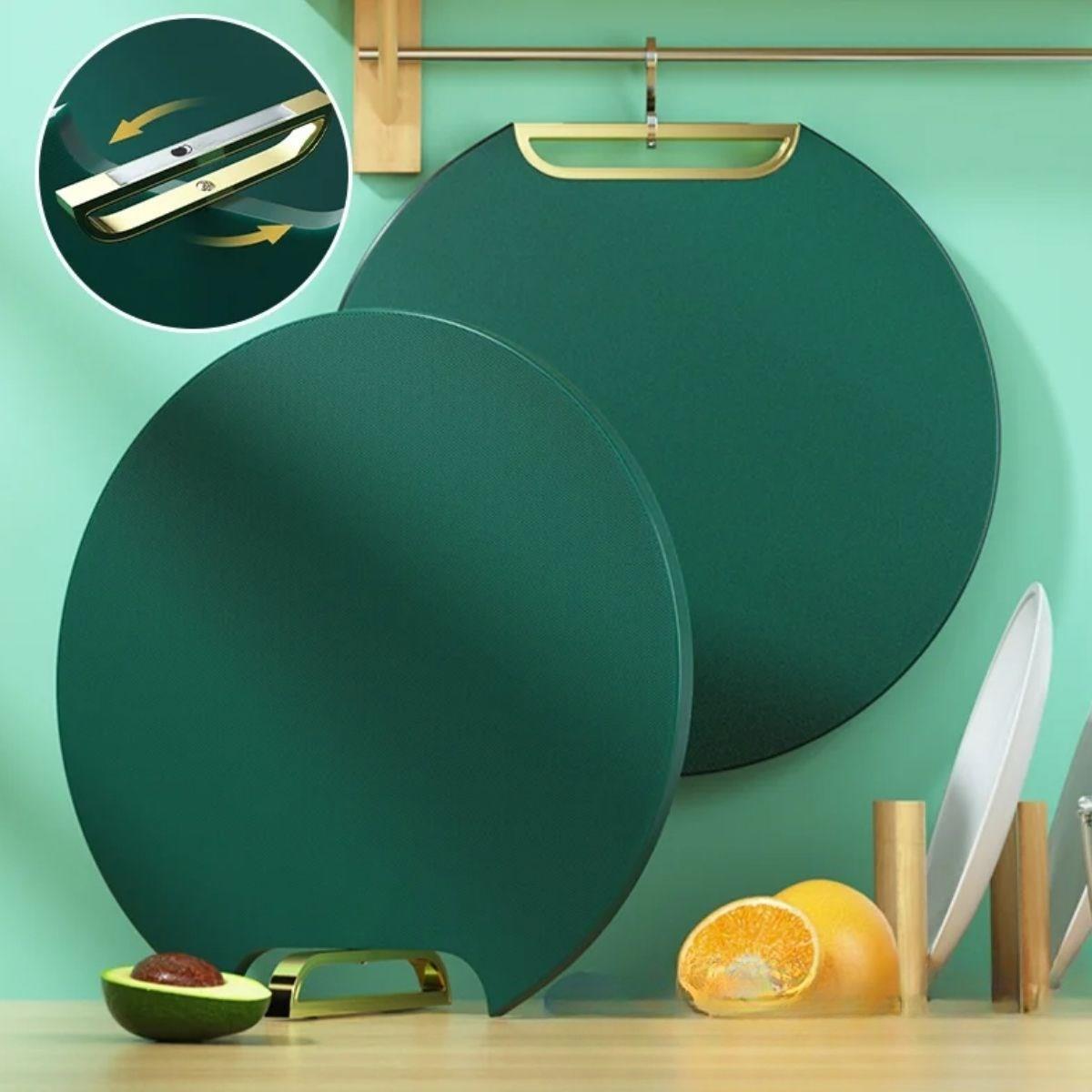 Kitchen Cutting Board Set with Stand - Vegetables, Fruits, M