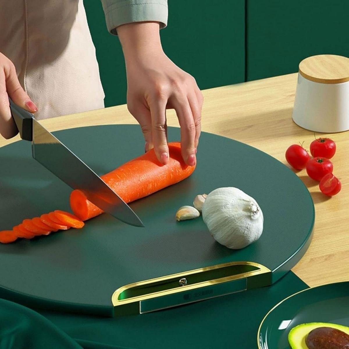 Mutfak Sebze,Meyve,Et,Balık,Ekmek Doğrama Kesme Tahtası Standlı Kesim Panosu (5563) #3