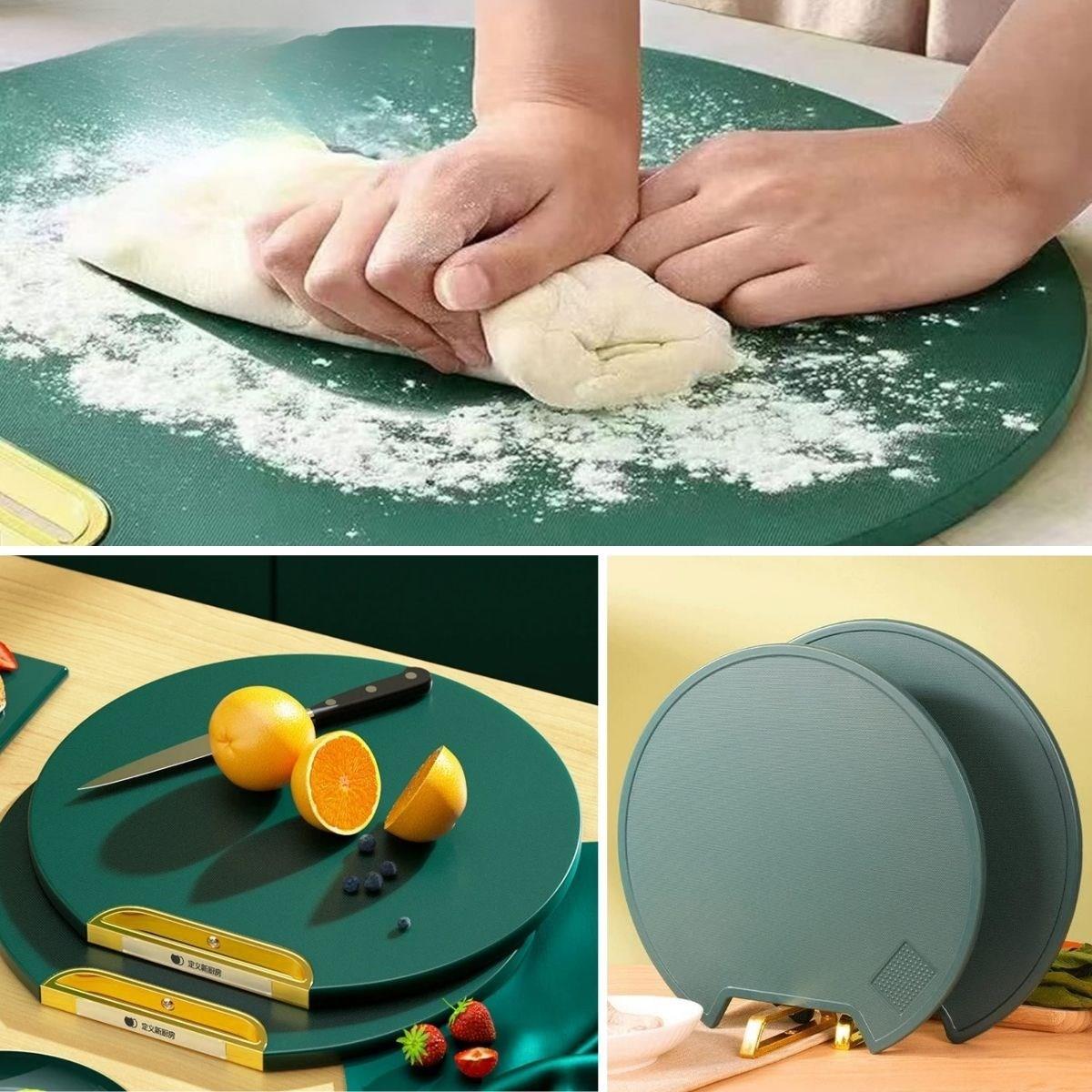 Mutfak Sebze,Meyve,Et,Balık,Ekmek Doğrama Kesme Tahtası Standlı Kesim Panosu (5563) #4