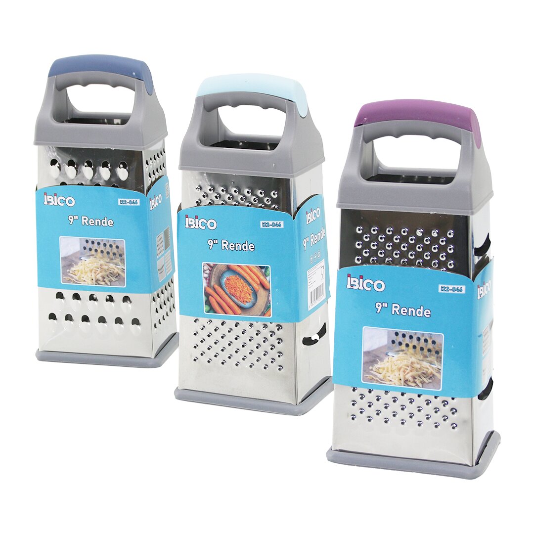 9 İNÇ   4GEN   ÇELİK METAL  RENDE  RENKLİ PLASTİK SAPLI   Sİ