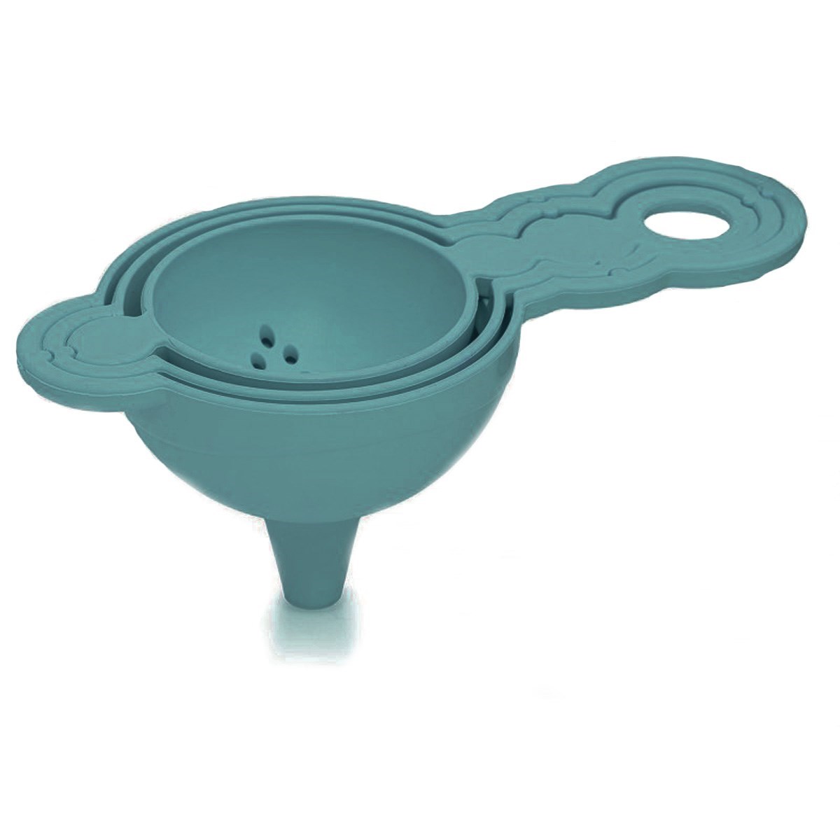 Pratik Yumurta Süzgeci Mini Süzgeç Huni Seti Hepsi Bir Arada (5563) #4