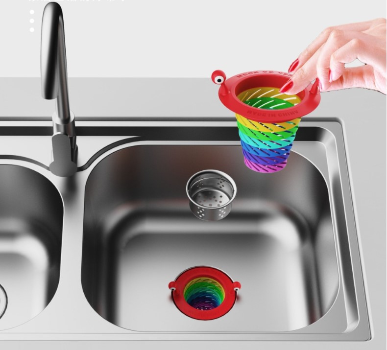 Renkli 6 Kademeli Lavabo Süzgeci (5563)