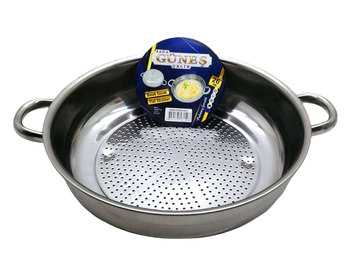 NO-1 - 26CM BASIK SÜZEK METAL SÜZGEÇ (5563)