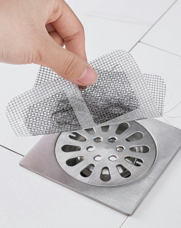 10-Pack Bathroom Drain Hair Catcher & Screen Repair Kit (5563) #4