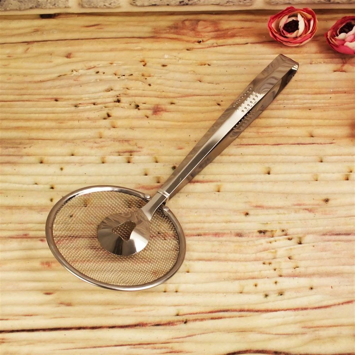 Çok Amaçlı Süzgeçli Paslanmaz Metal Haşlama Ve Kızartma Maşa