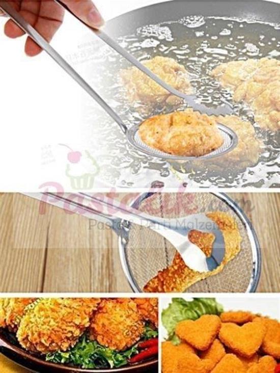 Çok Amaçlı Süzgeçli Paslanmaz Metal Haşlama Ve Kızartma Maşası (5563) #5