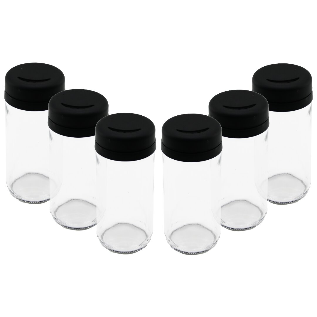 6er Set Gewürzglas - 225ML Kunststoffdeckel (5563) #2