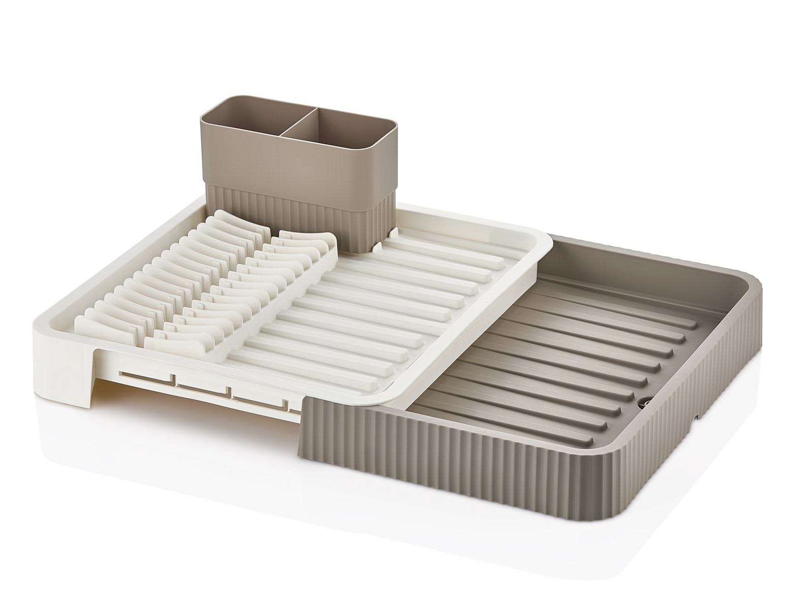 Sliding Plastic Dish Rack 32.5x35.5-51.5x35.5cm Grey (5563) #3