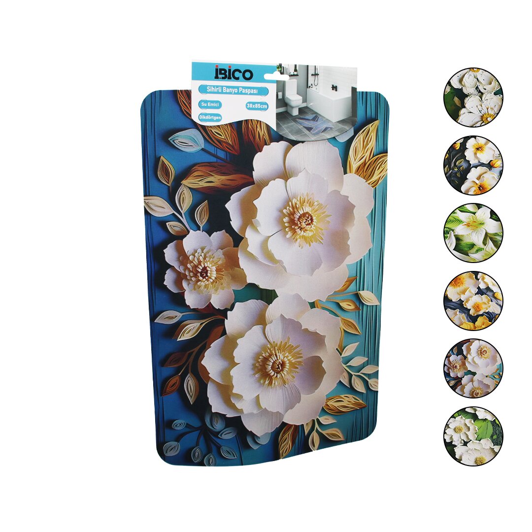 DİKDÖRTGEN - DESENLİ   38X85CM   SU EMİCİ - SİHİRLİ  BANYO P