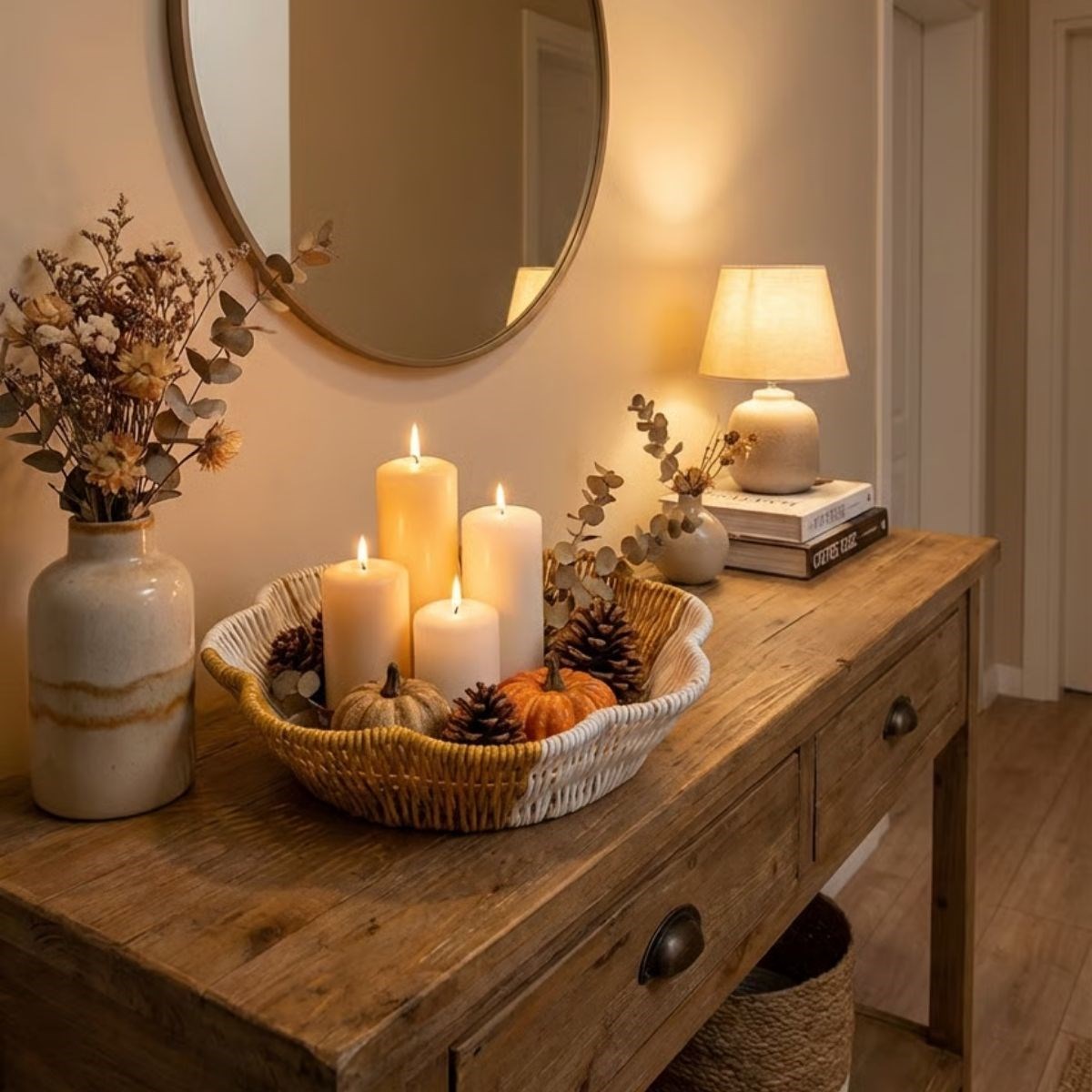 Çiçek Model Çift Renkli Plastik Rattan Ekmek ve Meyve Sepeti - Çok Amaçlı Banyo ve Mutfak Düzenleyici - Yıkanabilir Organizer (5563) #3