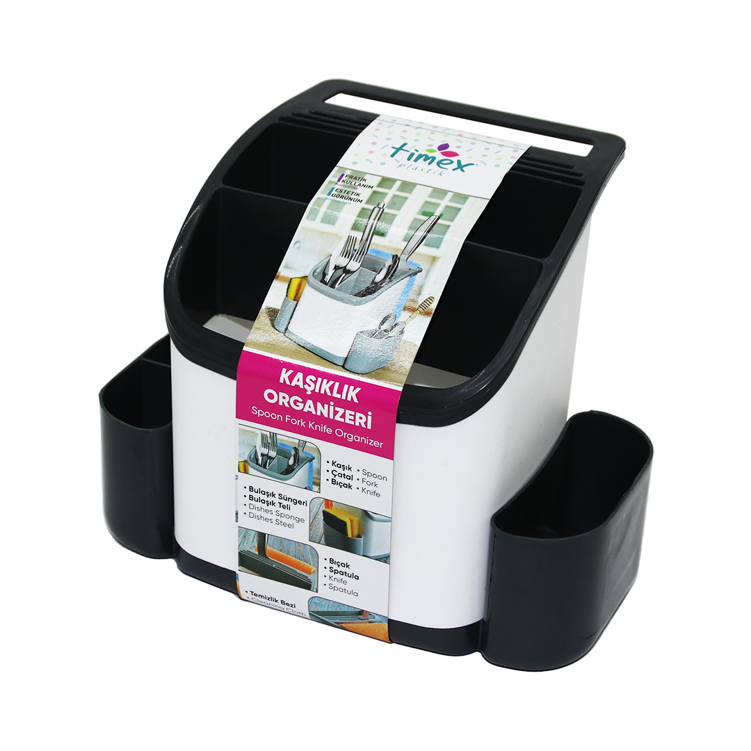PLASTİK KAŞIKLIK ORGANİZER TEZGAH ÜSTÜ (5563)