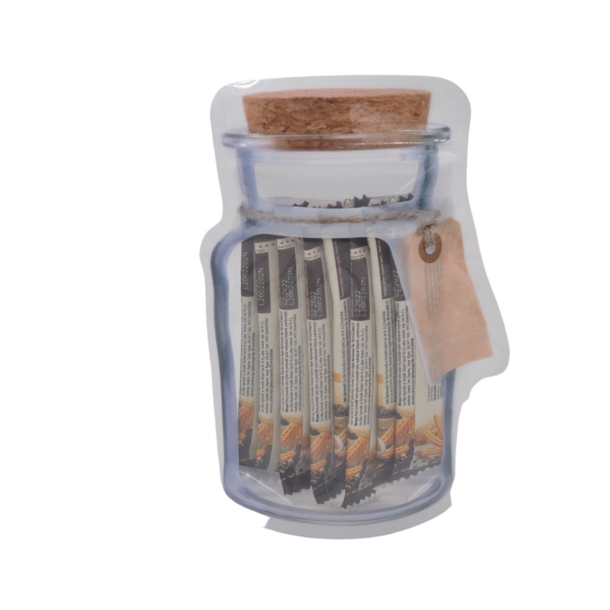 Kavanoz Görünümlü Kilitli Poşet Çıtçıtlı ve Pratik Torba 4 Adet (5563) #4