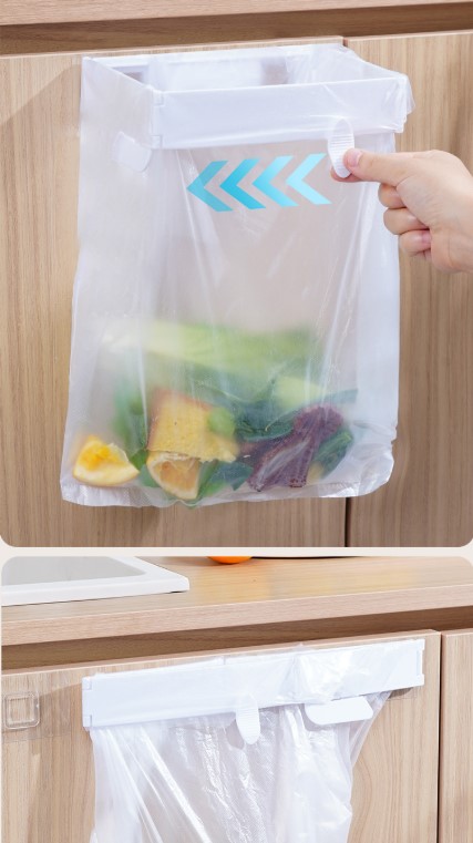 Kendinden Yapışkanlı Katlanabilir Çöp Poşeti Tutucu Aparat (