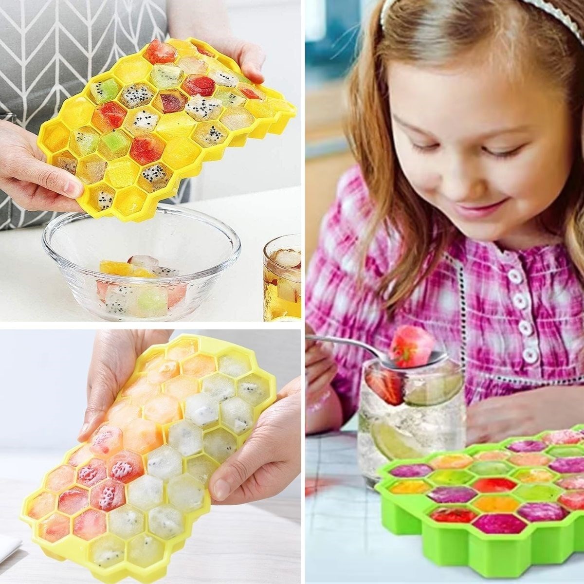 37 Bölmeli Slikon Petek Şeklinde Buz Kalıbı (5563) #3