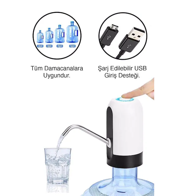 Elektrische wiederaufladbare Wasserpumpe für Flaschen (5563) #4