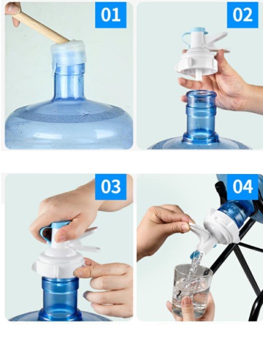 Water Cooler Tap Head & Metal Stand Set (5563) #4