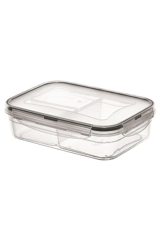 3 Bölmeli Kilitli Kapaklı 1 Litre Erzak Saklama Kabı LC-510 (5563) #5