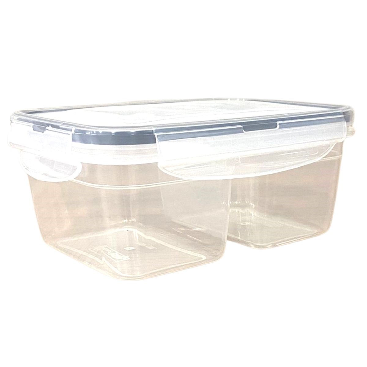 2-Compartment 0.45+0.45L Locking Food Storage Container LC-5