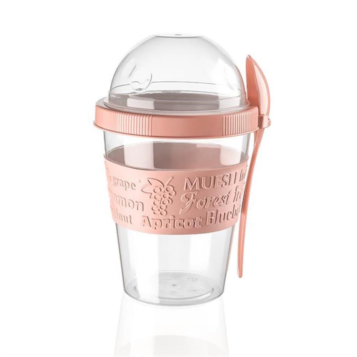 Take'n Go Kapaklı Kaşıklı Pratik Taşınabilir Meyveli Yoğurt Kabı (5563) #4