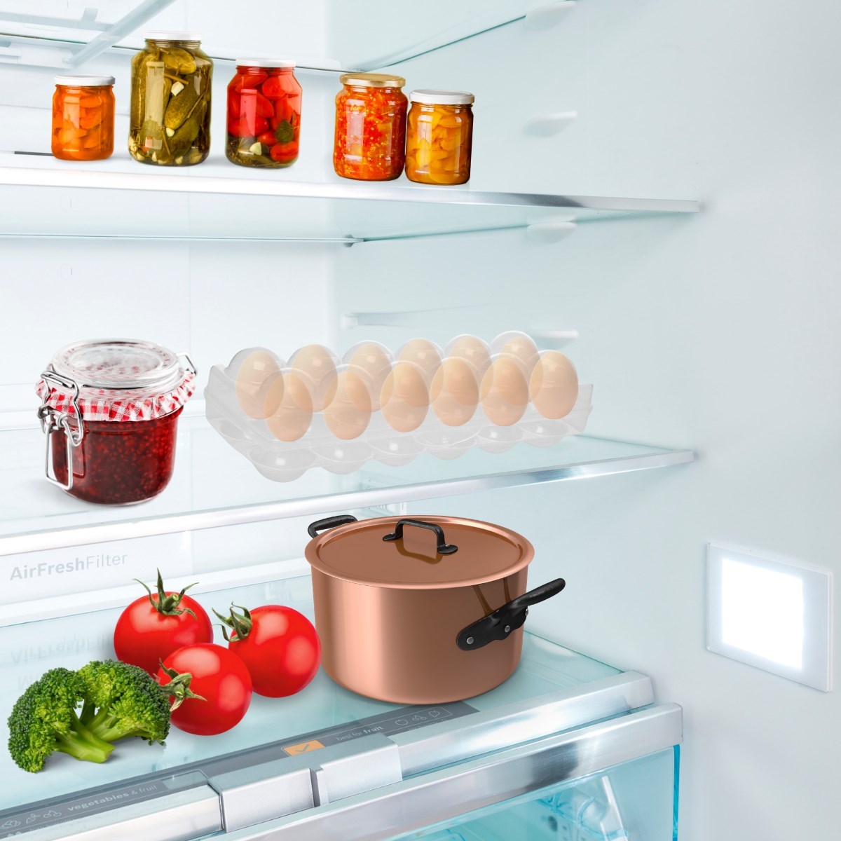 12er Eierbehälter mit transparentem Deckel und Verschluss (5563) #4